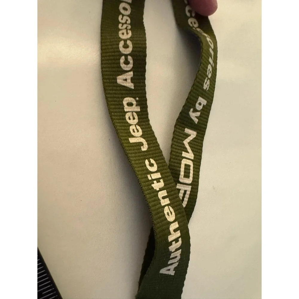 Authentic Jeep Accessories by MOPAR Olive Green Lanyard Key Chain‎